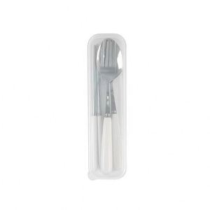 Juego de Cubiertos Portátiles de Acero Inoxidable para Camping, Estuche para Cubiertos, Cuchara y Palillos para Estudiantes, 2 Piezas - Product Image 1