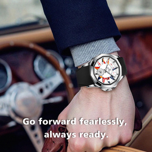 <span class=keywords><strong>Reloj</strong></span> de pulsera de silicona con diseño personalizado para hombre, <span class=keywords><strong>reloj</strong></span> de pulsera con logotipo personalizado, movimiento de cuarzo perfecto, resistente al agua, elegante - Product Image 6