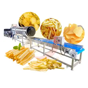 Produit alimentaire électrique de différentes formes chips de pomme de terre faire la machine congelé français croustillant fabricant équipement commerce
