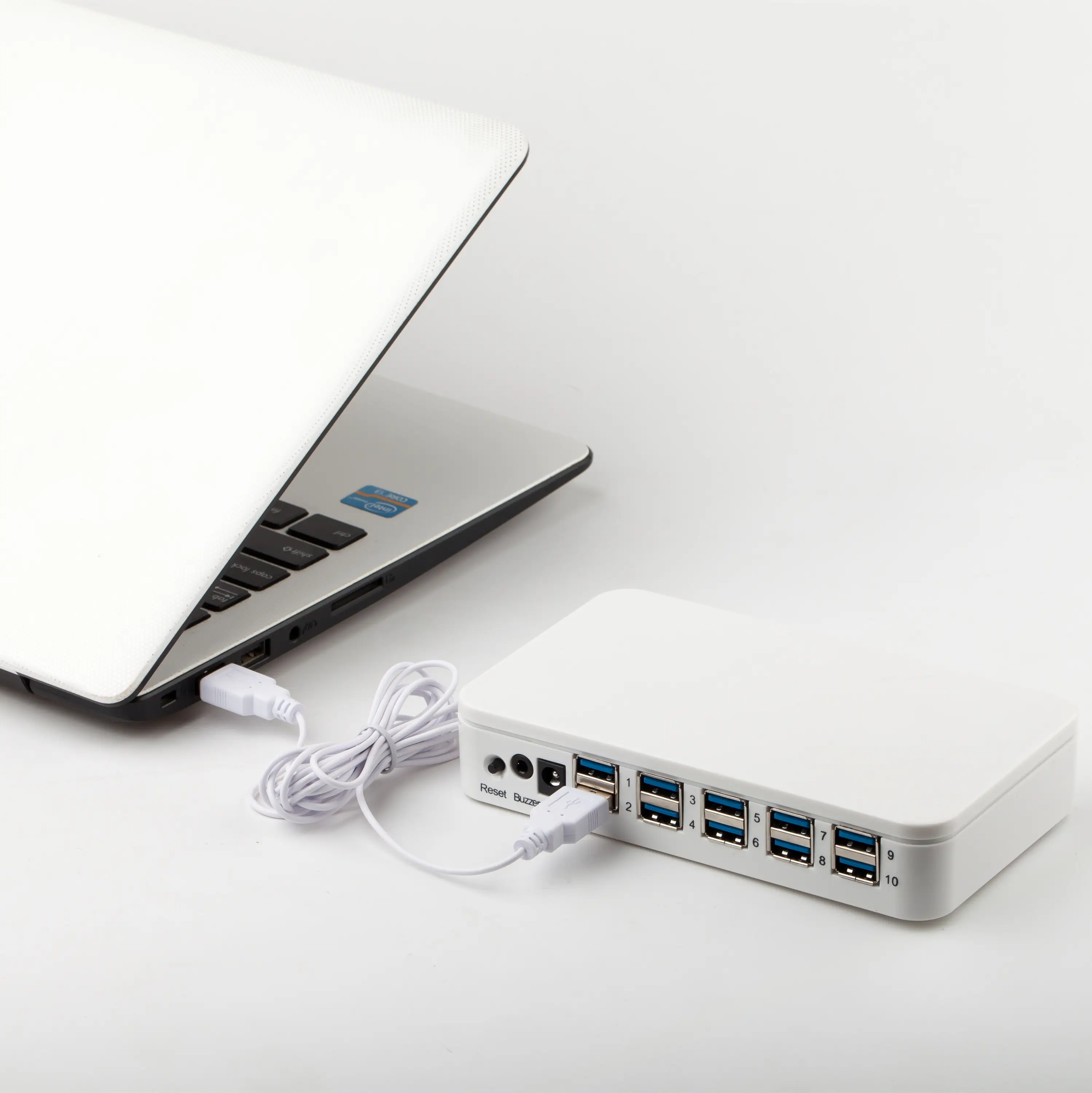 공장 최고 품질 중앙 집중식 10 포트 노트북 보안 디스플레이 경보 (kabel usb 케이블 포함)