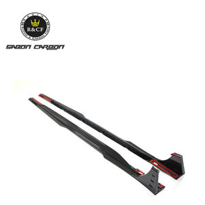 Jupes latérales en fibre de carbone de style AB RS6 <span class=keywords><strong>RS7</strong></span> C8 Avant pour <span class=keywords><strong>Audi</strong></span> <span class=keywords><strong>RS7</strong></span> 2019-23 - Product Image 1