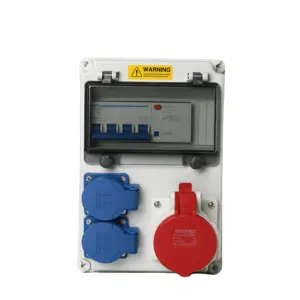 Best selling Portable mobile distribution box ABS New type plastic Weatherproof power combination industrial socket box