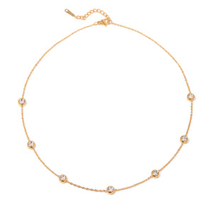 All'ingrosso nuovo braccialetto di moda 18K oro acciaio inossidabile braccialetti rotondi zircone Colorfast gioielli alla moda per la signora - Product Image 1