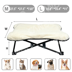 <span class=keywords><strong>Lit</strong></span> surélevé pour chien CanboPet avec housse amovible et lavable, <span class=keywords><strong>lit</strong></span> chaud et doux pour chien pour l'intérieur - Product Image 3