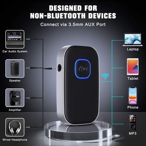 <span class=keywords><strong>Adaptateur</strong></span> bluetooth AUX 5.0 <span class=keywords><strong>pour</strong></span> Audio de <span class=keywords><strong>voiture</strong></span>, récepteur de <span class=keywords><strong>musique</strong></span>, dents bleues, annulation de bruit, récepteur <span class=keywords><strong>pour</strong></span> stéréo à domicile - Product Image 2