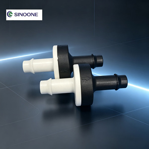 Vanne de contrôle de débit d'eau à diaphragme en silicone ABS 1/8 po - 3/8 po, petite vanne <span class=keywords><strong>anti</strong></span>-<span class=keywords><strong>retour</strong></span> à raccord cannelé avec joint en silicone - Product Image 1