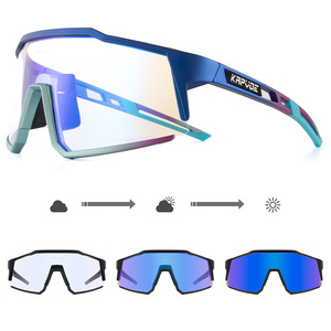 Gafas de sol para ciclismo Kapvoe, fotocromáticas, polarizadas, con montura completa, 100% de protección UV para deportes al aire libre - Product Image 4