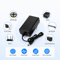 Adaptateur secteur 12V 4A, prise EU/US, alimentation à découpage AC/DC 48W, 100-240V, driver LED pour bande LED, CCTV
