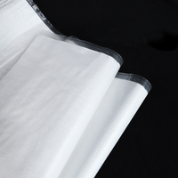 Sac tissé en plastique avec couche de film intérieure, capacité de 25 kg, résistant à l'humidité, pour l'emballage de poudre biodégradable, logistique