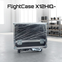 X12 HiQ Dual Speaker Flight Case 420x950x500mm 11kg Kayu Lapis 12mm untuk Tur dan Transportasi Sewa