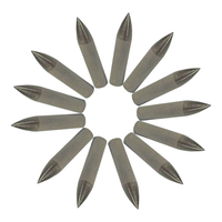 Pointe de tir à l'arc en métal de 6mm en carbone durable pour arcs classiques hochant la tête Accessoires de chasseur de tir en plein air pour le tir de chasse