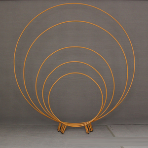 Arche d'arrière-plan <span class=keywords><strong>en</strong></span> <span class=keywords><strong>fer</strong></span> forgé pour mariage 2M, support rond pour fleurs, accessoire de mariage, pelouse extérieure, demi-<span class=keywords><strong>cercle</strong></span>, arrière-plan, nouveauté - Product Image 1