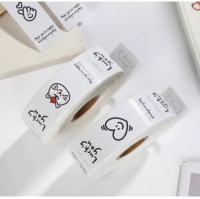 Étiquettes personnalisées pour emballages alimentaires, autocollants imprimés offset, logo de marque, étiquettes rectangulaires en rouleaux, papier adhésif imperméable