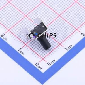 TS-1093C-A13B2-D1 Tactile Switch Bent Lead Through Hole-4P,6x6mm Single Pole Single Throw Round Button 1.8N Right Angle Insert - Product Image 2