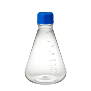 Frasco Cónico de Acrílico de 1 L de Boca Ancha para Análisis Químico, de Un Solo Uso, Resistente a Solventes Orgánicos, Consumibles Experimentales - Product Image 1