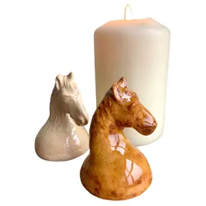 定制手工熄灭蜡烛装饰品陶瓷动物蜡烛灭火器瓷马头蜡烛鼻烟器