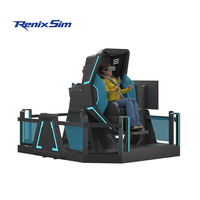 Renixsim Indoor Amusement Park Center Immersive Coin Operate VR 720 Motion Flight Simulator Equipo de juego