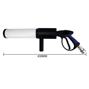 SHTX RGB גדול LED Co2 מכונת עשן אקדח לדיסקו dj מועדון לילה במת שלב אפקט מיוחד מתכת קריו עמודת גז ערפל תותח אוויר