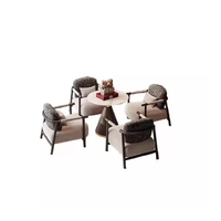 Fauteuil d'appoint moderne en tissu JP avec structure métallique, chaise longue rembourrée pour hall d'hôtel