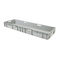 Boîte en plastique PP de 800*600*120 mm, vente chaude, matériau HDPE, prix bas, recyclable, robuste, caisse européenne pour pièces automobiles