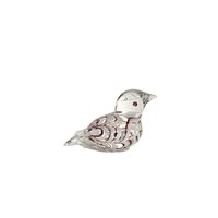 Artisanat en verre fait main avec motif ondulé, mini oiseau décoratif en verre, ornement décoratif pour table à thé, décoration de salon, idéal pour offrir.