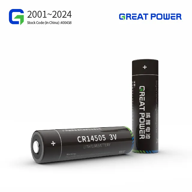 Batterie primaire au lithium 3V 1600mAh Li/MnO2 AA taille CR14505 pour compteurs intelligents