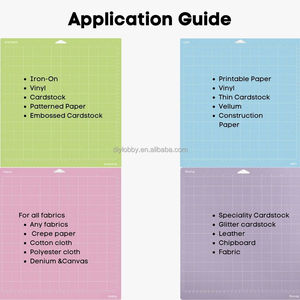 Diylobby Logo Personnalisé Vert Adhésif Adhésif 12x24 Tapis de Découpe pour <span class=keywords><strong>Cricut</strong></span> <span class=keywords><strong>Maker</strong></span> air 2 <span class=keywords><strong>maker</strong></span> 3 Variety <span class=keywords><strong>Pack</strong></span> Vente en Gros - Product Image 2