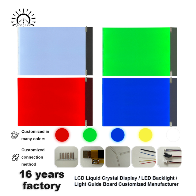 OEM LED Backlight Guide Board Multi Color Various Connections for Household Medical Instrument LCD Screen