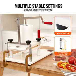 Hamburgers faits à la main avec une machine à former les galettes <span class=keywords><strong>de</strong></span> viande, machine manuelle pour la préparation et la cuisson des hamburgers en restaurant - Product Image 6