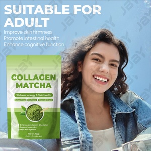 ผงคอลลาเจนมัทฉะออร์แกนิคธรรมชาติ JBY ผลิตภัณฑ์เสริมอาหารโปรตีนสำหรับผู้ใหญ่ ผู้ผลิต OEM ขายส่ง ปราศจากส่วนผสมจากสัตว์ - Product Image 3