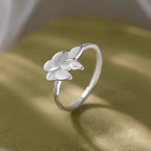Anillo de Plata de Ley S925 con Forma de Mariposa para Mujer, Anillo Abierto para el Dedo Índice, Joyería Simple y Elegante para Regalo - Product Image 2