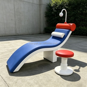 Juego de Silla y Taburete de <span class=keywords><strong>Dentista</strong></span> de Juguete para Niños, Accesorios de Clínica Dental para Juego de Roles, Sillón Reclinable de <span class=keywords><strong>Dentista</strong></span> de Juguete Suave para Área de Juegos Interior - Product Image 1