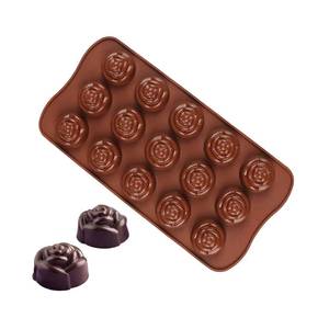 Molde de Silicona Ecológico con Forma de Rosa 3D para Decoración de Pasteles, Apto para Uso Alimentario - Product Image 1