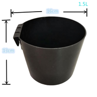 Abreuvoir et mangeoire pour volailles QA, demi-gallon, en forme de coupelle, pour poulets, perroquets, pigeons et autres oiseaux