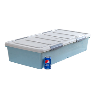 Younai PP Plastic Storage Container Box Under Bed Plastic Bin Half Transparent Boxes