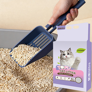 Malaysia Private Label Pet Cleaning Lavender 6L Biodegradable Bean Curd Cat Litter Clumping Tofu Cat Litter <b>Sand</b> - Product Image 1