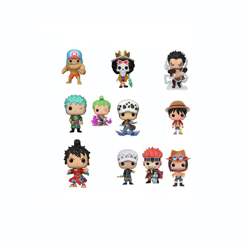 Luffy POP Anime Um Personagem 99 100 358 BROOK 918 921 Zoro Nami Franky & Boa Hancock Figura Bonito Vinil Modelo Boneca Brinquedos