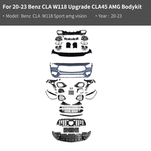 Zerstörungsfreie Installation Auto-Teile Fahrzeug-Nachrüstung Facelift Karosserie-Kit für 16-18 Benz CLA W117 20-23 Benz CLA W118 Upgrade CLA45 - Product Image 3