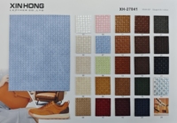 Kulit Sintetis PU Berkualitas Tinggi Bermotif Kotak-kotak dan Embos untuk Tas & Sepatu