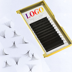 Easy Fanning Eyelash Extensions Russian Volume Fan Lashes Fast Bloom Automatic Flowering Blooming Lash CC DD <strong>Curl</strong> 0.05 <strong>0.07</strong> - Product Image 3