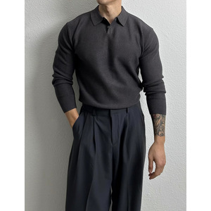 Áo len nam dệt kim tay dài, cổ trụ, cài nút, khuyến mãi mùa xuân - Product Image 2