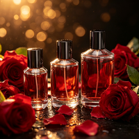 Flacons de parfum cylindriques en verre mat transparent 30ml/50ml/100ml avec atomiseur à brume fine et bouchon à vis, design portable pour l'emballage