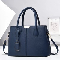 Sac à bandoulière pour femme en PU de bonne qualité, couleur unie, grande capacité, avec fermeture éclair, durable, modèle 2025
