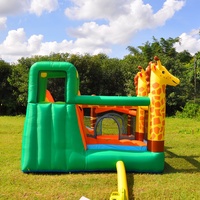 Castillo Hinchable Infantil Al por Mayor con Trampolín Inflable y Tobogán Seco para Actividades de Jardín, Combinación de Casa de Rebote