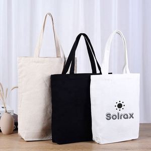 Wholesale Large Capacity Shoulder 12 14 16 Oz Cotton Shopping Literary Canvas <b>Tote</b> <b>Bag</b> for Student With Zipper - Product Image 1