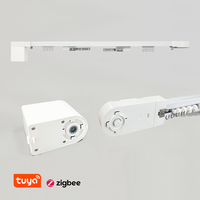 Système de moteur de rideau électrique intelligent Tuya, rail de rideau motorisé pour salon, télécommande, compatible Alexa et Apple Home