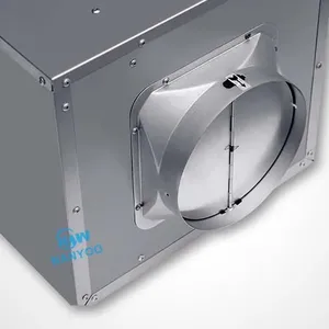Single Way New Design Metall Industrie lüftung Silent Gute Qualität Küche Auspuff Square Kanal ventilator