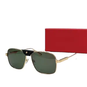 Lentes De Sol Polarizados Alta Calidad 2024 Men Luxury Sunglasses Polarized Lenses Silver Frame UV Resistant Outdoor