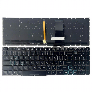 แป้นพิมพ์แล็ปท็อปรัสเซีย RU สำหรับ <span class=keywords><strong>ACER</strong></span> <span class=keywords><strong>Nitro</strong></span> <span class=keywords><strong>5</strong></span> AN515-43 <span class=keywords><strong>AN517</strong></span>-51 AN515-54ไนโตร<span class=keywords><strong>5</strong></span> N20c1 N20c2 <span class=keywords><strong>AN517</strong></span> RGB backlit 28Pin PK1328B1B00 - Product Image 1