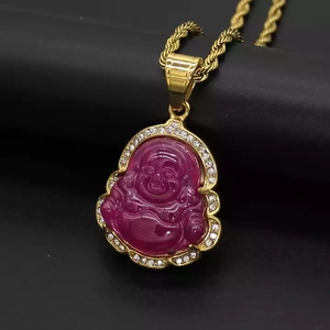 2022 ожерелье из нержавеющей стали с позолоченным горным хрусталем - Product Image 5